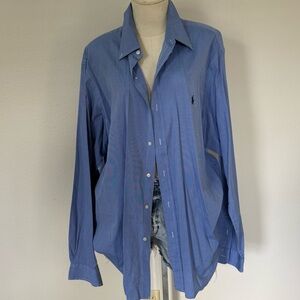 Ralph Lauren Button Down - Blue/Blue